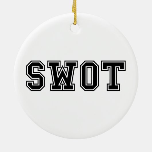 SWOT KERAMISCH ORNAMENT (Achterkant)