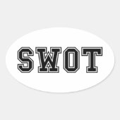SWOT OVALE STICKER (Voorkant)