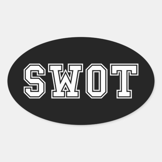 SWOT OVALE STICKER (Voorkant)