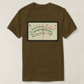 SWR Meter Amateur Ham Radio Distress Design T-shirt (Design voorkant)
