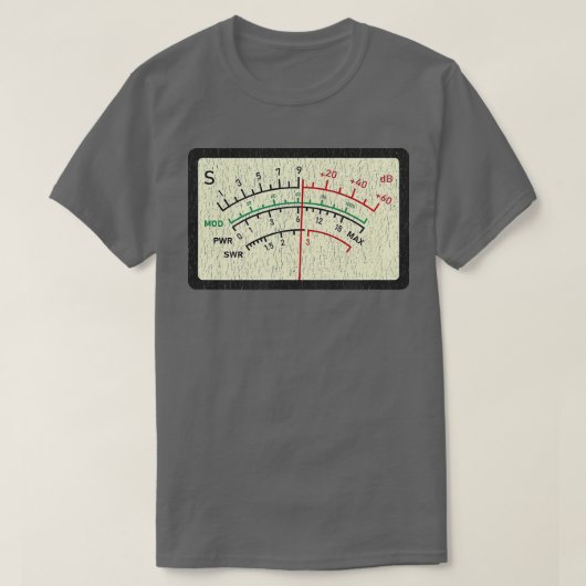 SWR Meter Amateur Ham Radio Noodnood T-shirt (Design voorkant)
