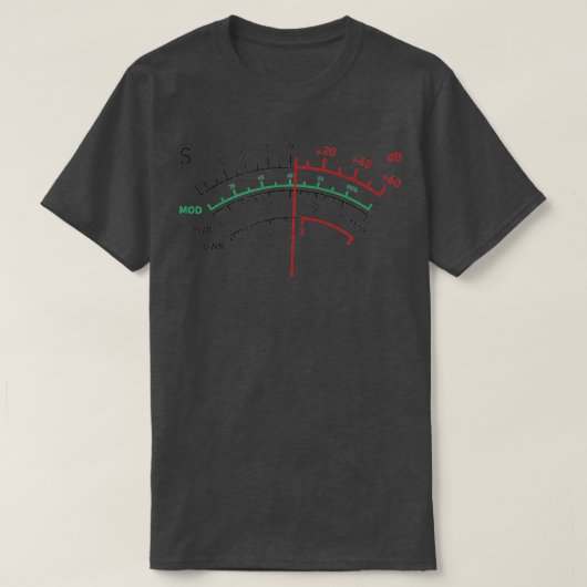 SWR-meter Amateur Ham Radio T-Shirt (Design voorkant)