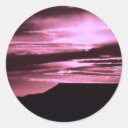 SWRoseMesaSunset Ronde Sticker (Voorkant)
