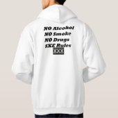 SXE-regels - Rechtstreekse rand betekent dat ik be Hoodie (Achterkant)