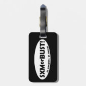 SXMorBUST BAGAGELABEL - ZWART (Achterkant verticaal)