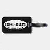 SXMorBUST BAGAGELABEL - ZWART (Achterkant horizontaal)