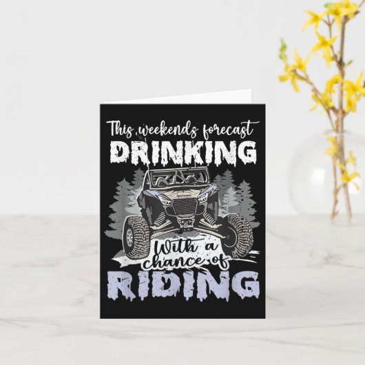 Sxs Utv Weekend Forecast Drinking With A Chance Of Kaart (Gele Bloem)