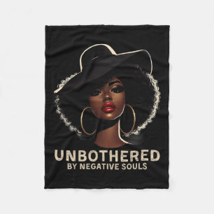 Sy Black Queen Afro-Amerikaanse dames Fleece Deken