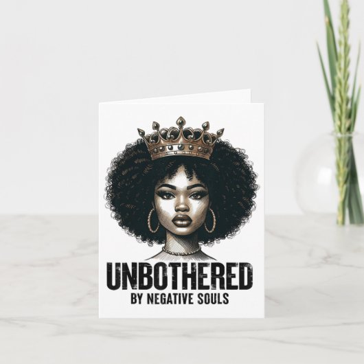 Sy Black Queen Afro-Amerikaanse dames Kaart (Voorkant)