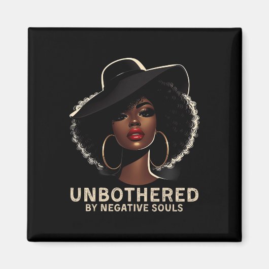 Sy Black Queen Afro-Amerikaanse dames Magneet (Voorkant)