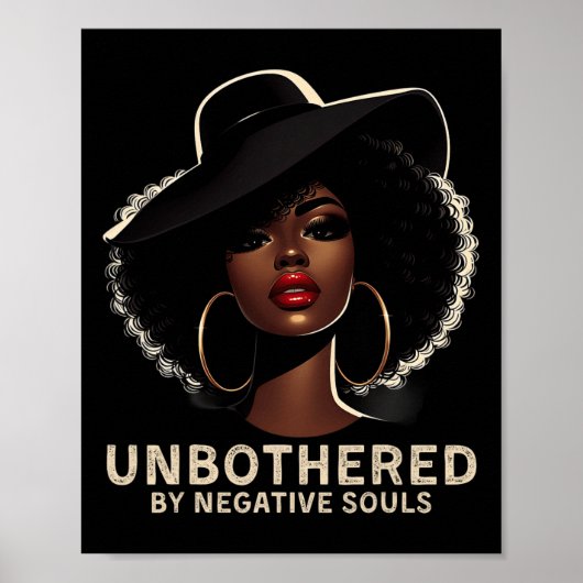 Sy Black Queen Afro-Amerikaanse dames Poster (Voorkant)