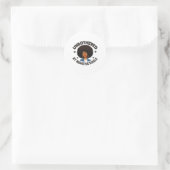 Sy Black Queen Afro-Amerikaanse dames Ronde Sticker (Tas)