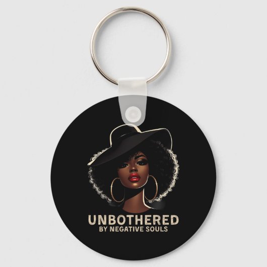 Sy Black Queen Afro-Amerikaanse dames Sleutelhanger (Voorkant)