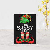 Sy Elf Christmas Family Matching Group T Shirt Kaart (Gele Bloem)