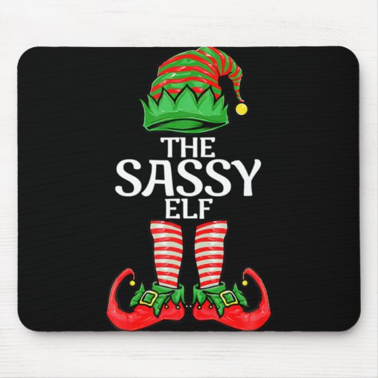 Sy Elf Christmas Family Matching Group T Shirt Muismat (Voorkant)