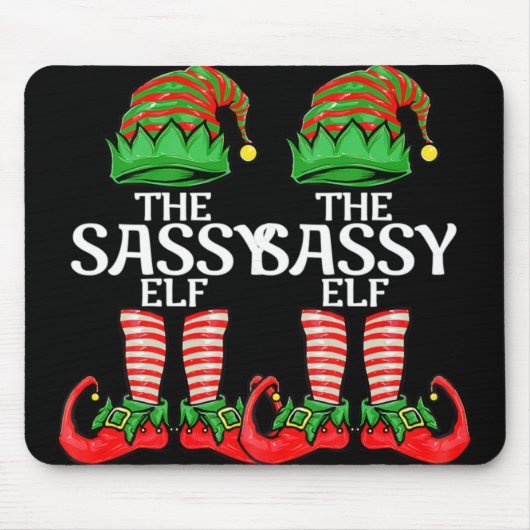 Sy Elf Christmas Family Matching Group T Shirt  Muismat (Voorkant)