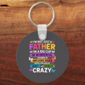 Sy Father Funny Quote Dad Humor Men Women  Sleutelhanger (Voorkant)