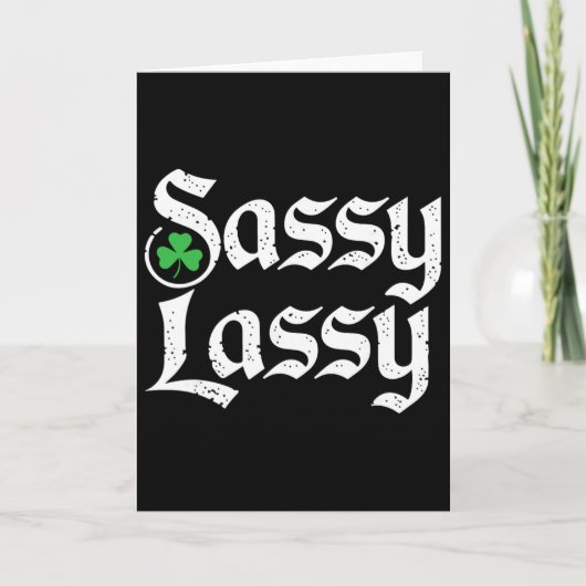 Sy Ly St. Patrick's Day Grappig Door Meisjes Kinde Kaart (Voorkant)