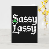 Sy Ly St. Patrick's Day Grappig Door Meisjes Kinde Kaart (Gele Bloem)