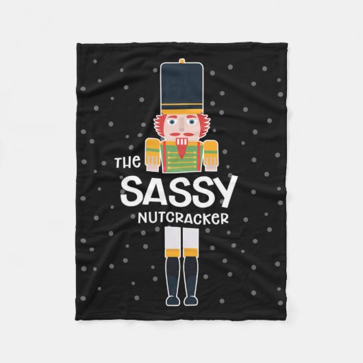 Sy Notenkraker Familie Matching Grappig Cadeau Pyj Fleece Deken (Voorkant)