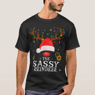 Sy Rendier Familie Bijpassend Kerstmis Sy Vrouwen T-shirt
