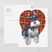 Sybil het Briefkaart Schnauzer (Voorkant / Achterkant)