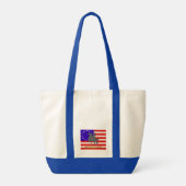 Sybil Ludington die de Patriotten wakker maakt Tote Bag (Achterkant)