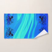 Sybille's Octo on Blue Green - Bathroom Towel Set Bad Handdoek (Handdoek)