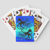 Sybille's Octopus Blu/GRN - Fiets speelkaarten (Achterkant)