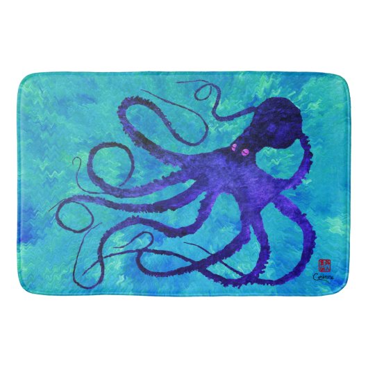 Sybille's Octopus - Grote Bath Mat (Voorkant)