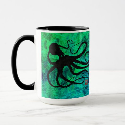 Sybille's Octopus, Hope, 15 oz. Combinatie-Mok Mok (Links)