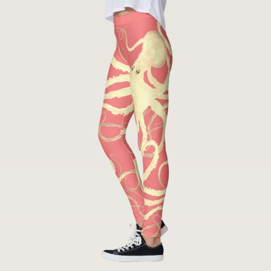 Sybille's Octopus op uw kleur - Leggings (Links)