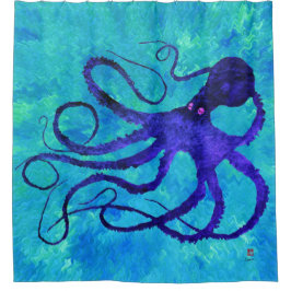 Sybille's Octopus - Shower Curtain Douchegordijn