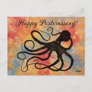 Sybille's Postcrossing Octopus - Briefkaart