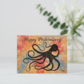 Sybille's Postcrossing Octopus - Briefkaart (Staand voorkant)
