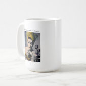 Sybil's "Hallo Bezoeker..." Mok. Koffiemok (Voorkant links)