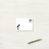 Sybol Spiral Snake Kokopelli Post-it® Notes (Op bureau)
