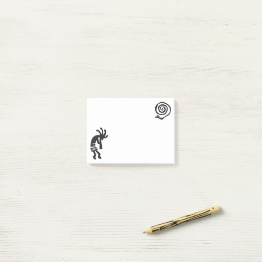 Sybol Spiral Snake Kokopelli Post-it® Notes (Op bureau)