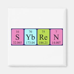 Sybren periodieke tabelnaam magneet