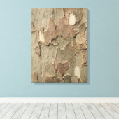 Sycamore Bark Stretched Canvas Art Afdruk (Insitu (Houten vloer))