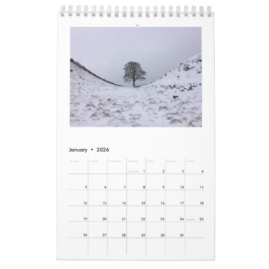 Sycamore Gap 2024 Kalender (Jan 2026)