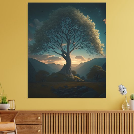 Sycamore Gap Canvas Afdruk (Insitu (Woonkamer))