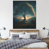 Sycamore Gap Canvas Afdruk (Insitu (Slaapkamer))