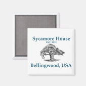 Sycamore House Magnet (Voorkant / Achterkant)