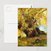 Sycamore in het najaar van Edgar Payne Briefkaart (Voorkant / Achterkant)