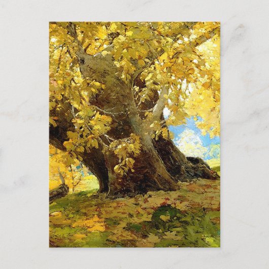 Sycamore in het najaar van Edgar Payne Briefkaart (Voorkant)
