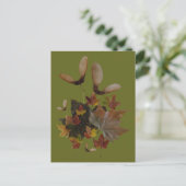 Sycamore Maple Leaves Collage DIY Briefkaart (Staand voorkant)