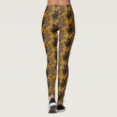 Sycamore Maple lekt patroonveroudering Leggings (Achterkant)