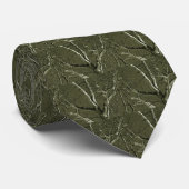 Sycamore Silhouette Stropdas - Olive (Opgerold)