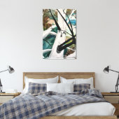 Sycamore-structuur Canvas Afdruk (Insitu (Slaapkamer))